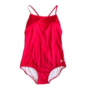 Baleaf Women Red UPF 50+ One Piece Swimsuit‎ Athletic Racerback Cutout Size XL